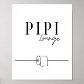 Pipi Lounge - Gäste WC - Toilette ポスター (正面)