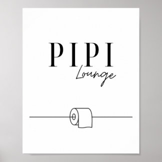 Pipi Lounge - Gäste WC - Toilette ポスター
