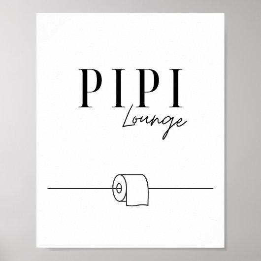 Pipi Lounge - Gäste WC - Toilette ポスター (正面)