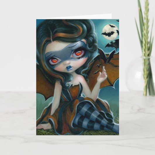 "Pipistrello"の挨拶状 カード (正面)