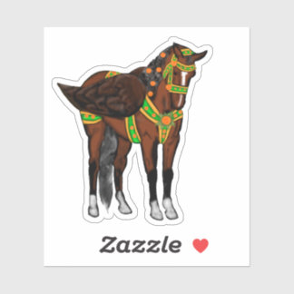 Pippael Halt at X Bay Carousel Pegasus Vinyl  シール