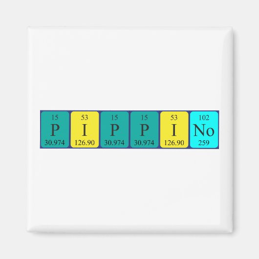 Pippino周期表名磁石 マグネット (正面)