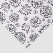 Pip's オリジナル ペイズリー ブラック&ホワイト ギフト 薄葉紙 (詳細)