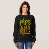 Pips Pay My Bills Blockchain Crypto Trader 1 スウェットシャツ (正面フル)