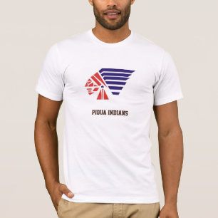 Piquaの青年フットボールのインディアンの精神の衣服 Tシャツ