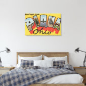 Piqua, OhioLarge Letter ScenesPiqua, OH キャンバスプリント (インサイチュ (寝室))