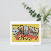 Piqua, OhioLarge Letter ScenesPiqua, OH ポストカード (スタンド正面)