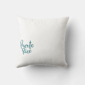 Piragua Puerto Rico Tshirt クッション (裏面)