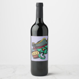 Pirat Flasche Rum pirate bottle rhum ワインラベル
