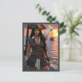  Pirat Frau Sundowner ポストカード (スタンド正面)