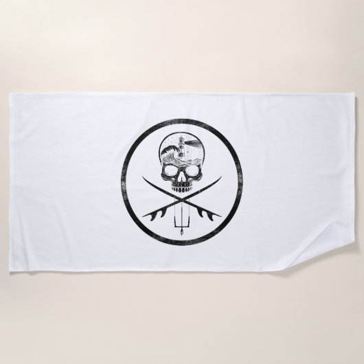 Pirata do SURF&KITE ビーチタオル (正面)