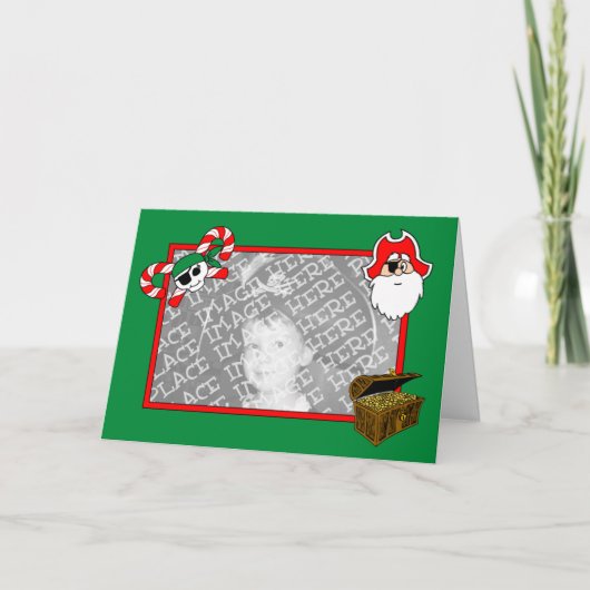 Pirateホリデーカードテンプレート(デザイン#2) シーズンカード (正面)