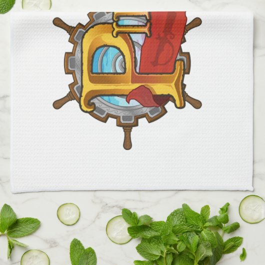 Pirate101ロゴ キッチンタオル (折り畳み)