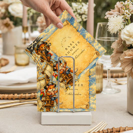 Pirate Adventure Storybook Baby Shower スタンダードカクテルナプキン