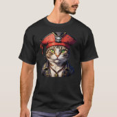 Pirate and Cat The Feline Buccaneer Tシャツ (正面)