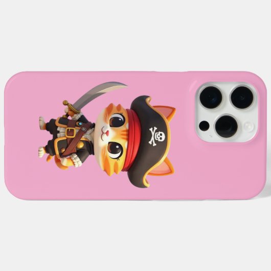 Pirate Baby Cat iPhone/iPad Case  Case-Mate iPhoneケース (裏面 (横))