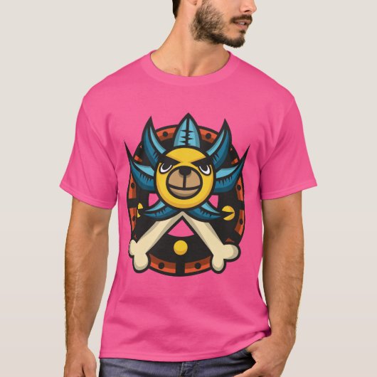 Pirate bear shield tシャツ (正面)