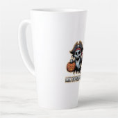 Pirate Boo – Spooky Cute Halloween Ghost sword カフェラテマグ (左アングル)