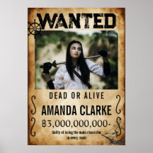 Pirate Bounty Wanted Poster – Add Your Own Photo &