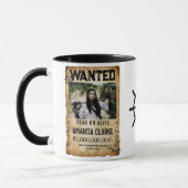 Pirate Bounty Wanted Poster – Custom Photo  マグカップ (左)