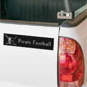 Pirate_by_mo013-741289の海賊フットボール バンパーステッカー (トラック上)