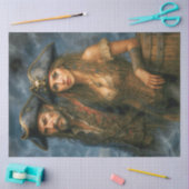 Pirate Captain and Queen | Caribbean Nautical 薄葉紙 (クラフト)