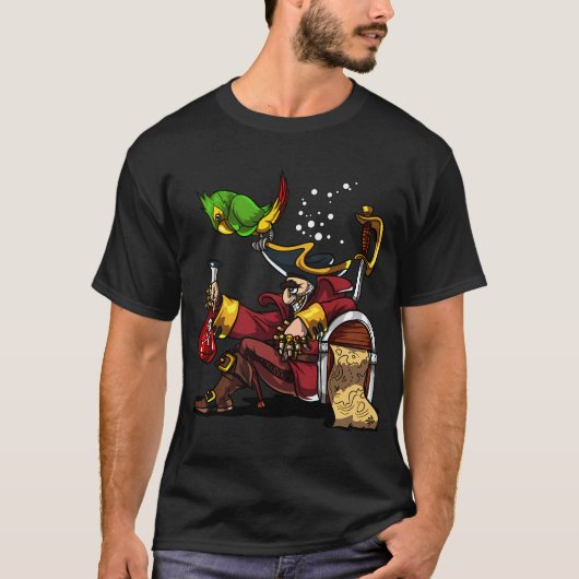 Pirate Captain Party Short Sleeve Tシャツ (正面)
