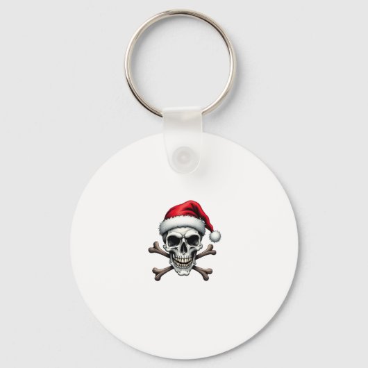 Pirate Christmas Skull & Crossbones Santa Hat. Got キーホルダー (正面)