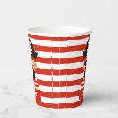 Pirate cup with name stripy sailor 紙コップ (右)