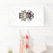 Pirate Dad Skull Sword Vintage Engraving Shirt_1 横断幕 (インサイチュ)