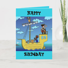 #pirate dalDesignNZによる誕生日カード カード