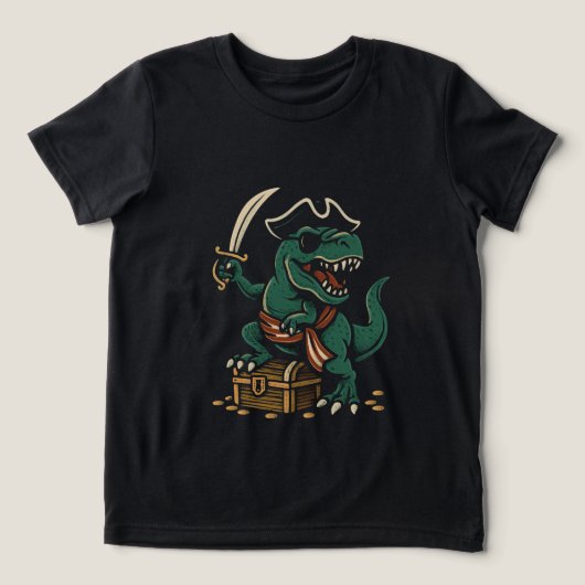 Pirate Dinosaur Adventure トライブレンドＴシャツ (デザイン正面)