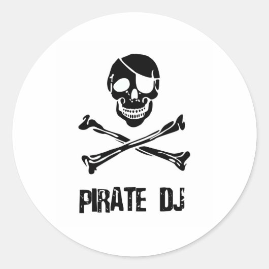 Pirate DJ ラウンドシール (正面)