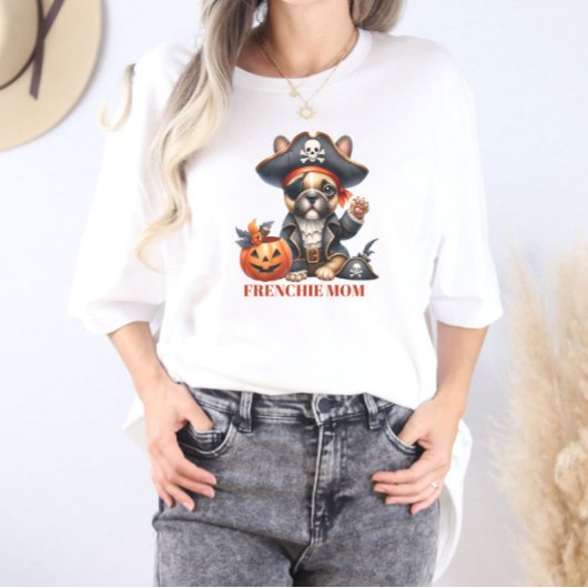 Pirate French Bulldog Halloween Frenchie Mom トライブレンドＴシャツ