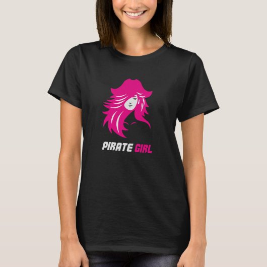 Pirate Girl Baddie Aesthetic Tシャツ (正面)
