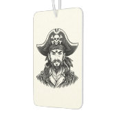 Pirate head with hat sailor and Eye Patch and Bear カーエアーフレッシュナー (左)