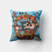 Pirate Kids Birthday  Party Gift クッション (裏面)