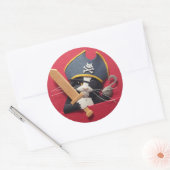 Pirate Kittenスタンプ ラウンドシール (封筒)
