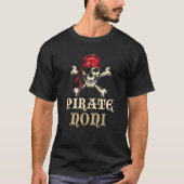Pirate Noni Skull Costume Halloween Tシャツ (正面)