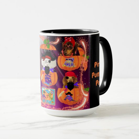 Pirate Pumpkin Pups Mug マグカップ (正面右)