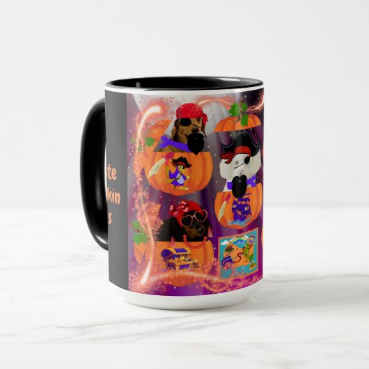 Pirate Pumpkin Pups Mug マグカップ (正面左)
