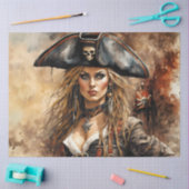 Pirate Queen | Nautical Caribbean Decoupage Paper 薄葉紙 (クラフト)