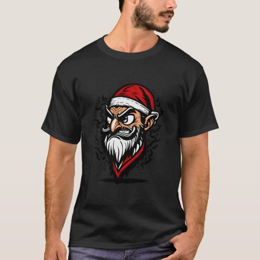 Pirate Santa Face For Christmas Tシャツ (正面)