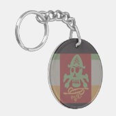 PIRATE SEVEN SKULL BY MASANSER PIXELAT キーホルダー (正面左)