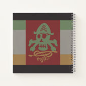 PIRATE SEVEN SKULL BY MASANSER PIXELAT ノートブック (裏面)