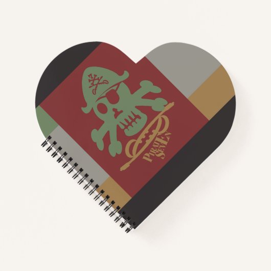 PIRATE SEVEN SKULL BY MASANSER PIXELAT ノートブック (正面)