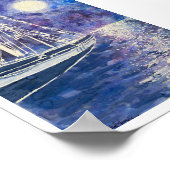 Pirate Ship in the Moonlight ポスター (角)