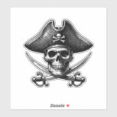 Pirate Skeleton Sticker – Spooky Fun Design シール (シート)
