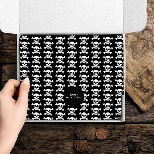 Pirate Skull and Crossbones Halloween 薄葉紙