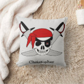 Pirate Skull And Swords Design Personalised クッション (ブランケット)